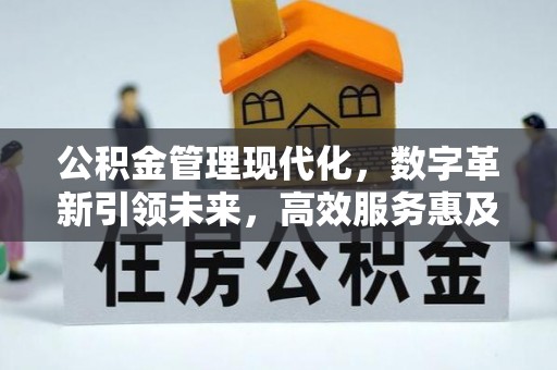 关山公积金管理现代化，数字革新引领未来，高效服务惠及民生