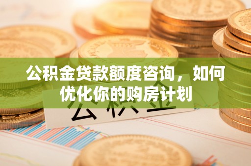 关山公积金贷款额度咨询，如何优化你的购房计划