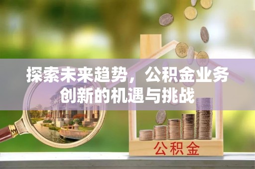 关山探索未来趋势，公积金业务创新的机遇与挑战