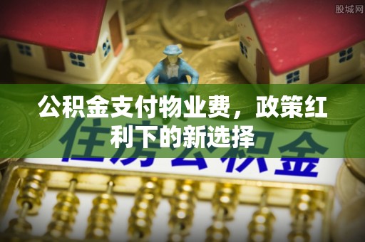 关山公积金支付物业费，政策红利下的新选择