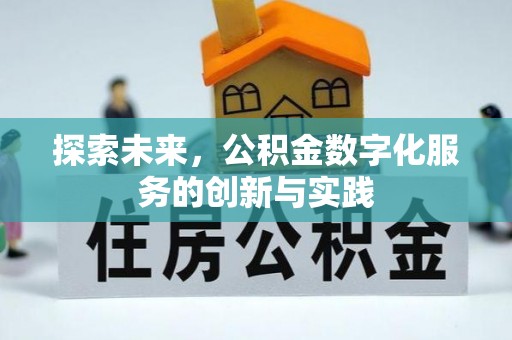 关山探索未来，公积金数字化服务的创新与实践